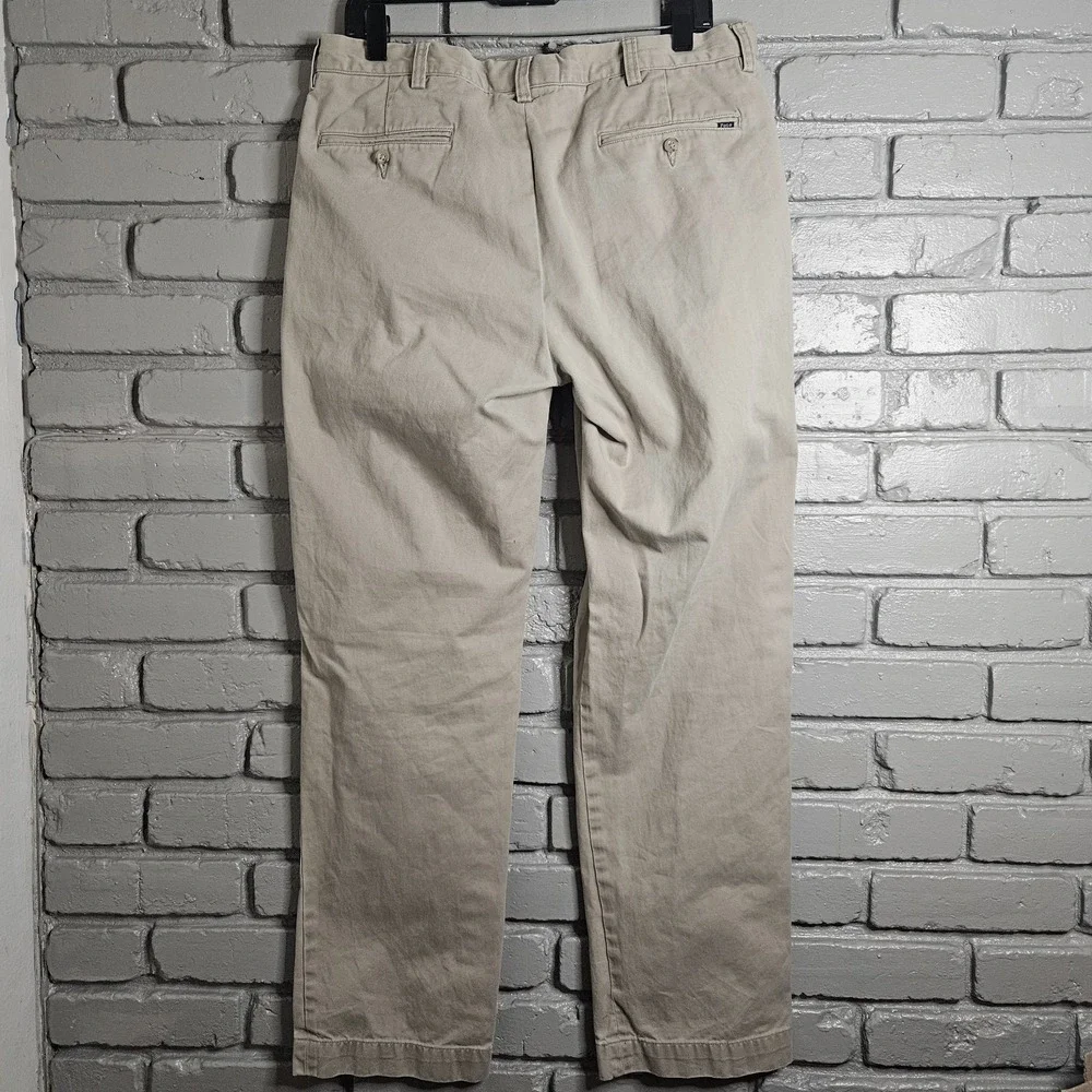 Polo Ralph Lauren Mens‎ Pants 34x32 Classic Fit Chino Khaki Golf Heritage